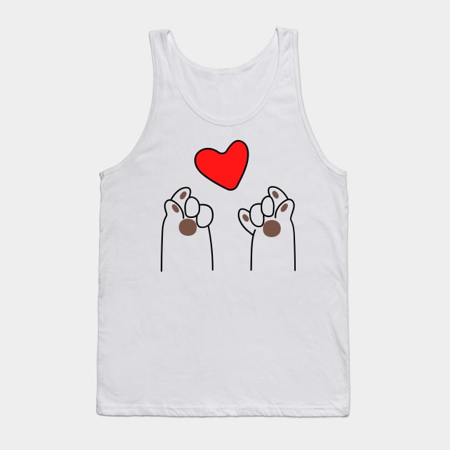 Cat Flipping Off Tank Top by HobbyAndArt